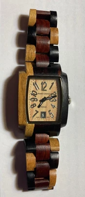 TENSE Wooden Watch from Canada Date Wrist Watch Wristwatch - image 1 of 3