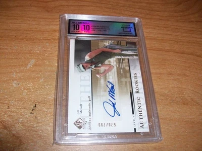 2005 UD SP Authentic Golf Jill McGill Graded Rookie Auto Card /799 GEM MINT 10 - Image 1 of 4