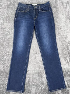 Levi's 505 Straight Leg Blue Denim Jeans Women’s Size 10M  Dark Wash - Image 1 of 4