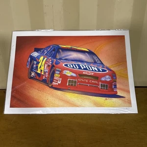 Moises Biton Nascar Jeff Gordon Signed Print # 24 19" x 13". Du Pont - Picture 1 of 5