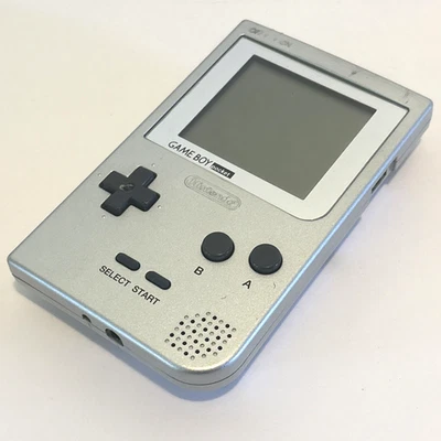 Nintendo Game Boy Pocket MGB-001 Probado y Funcionando Edición Plateada Retro Juegos Foto 1 de 4