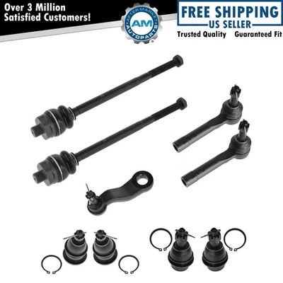 Ball Joint Tie Rod Pitman Arm Steering Kit Set 9pc for Silverado Sierra Tahoe - Image 1 of 4
