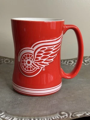 Taza de café NHL Detroit Red Wings 14 oz logotipo Red Wing 2016 marca Boelter Foto 1 de 4