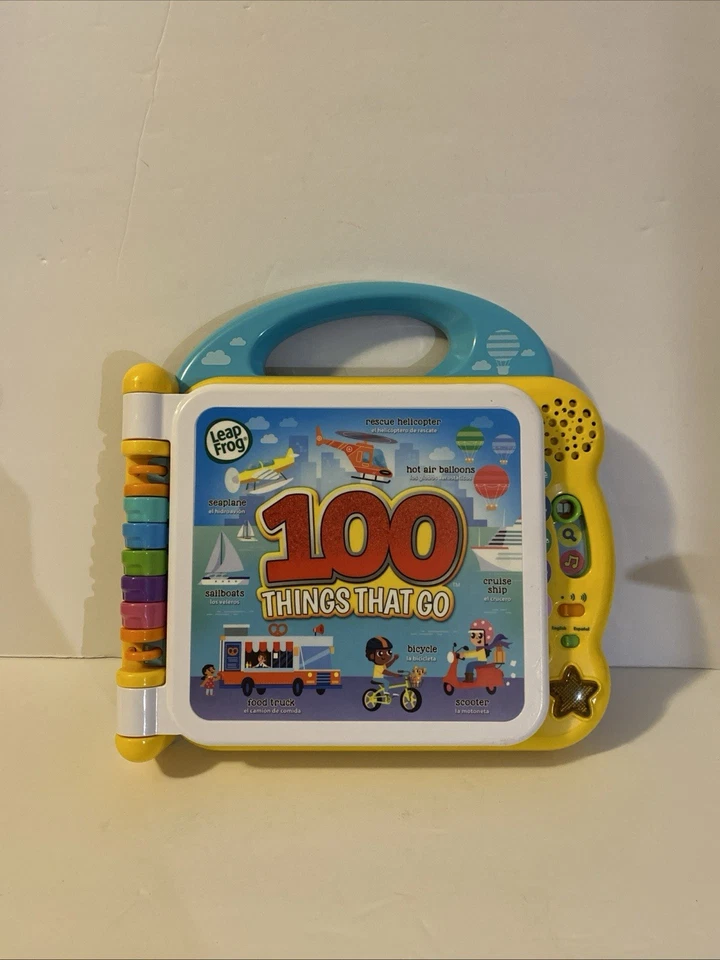 Leapfrog 100 Things That Go Learning Book Toy English/ Spanish Tested Working - Image 1 of 1