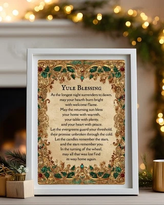 尤尔祝福异教诗歌印花巫术至祈祷墙艺术拼写 — 第 1/4 张图片