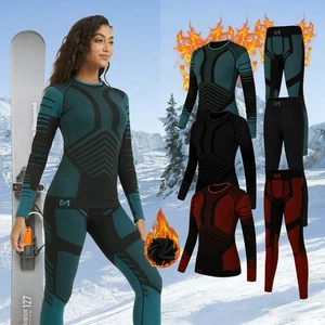 Conjunto de ropa interior polar de 2 piezas para mujer suave calor capa base ropa para dormir clima de invierno - Imagen 1 de 11