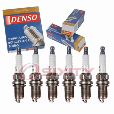 6 pc Denso Standard U-Groove Spark Plugs for 1995-1997 Jaguar XJR 4.0L L6 xe - Image 1 of 4
