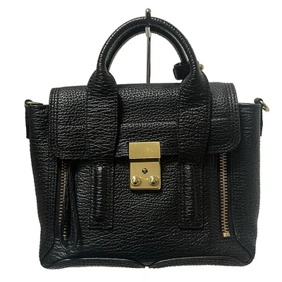 Auténtico Mini Cartera 3.1 Phillip lim Pashli - Bolso de Mano de Cuero Negro Foto 1 de 4