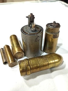 Lot de 5 Briquets essence de poilu 1914-18 WW1 A restaurer ou pour pièces - Imagen 1 de 16