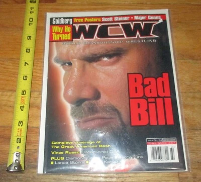 2000 WCW Wrestling Magazine Issue 64 WWE NWO Bill Goldberg Terry Funk - Image 1 of 3