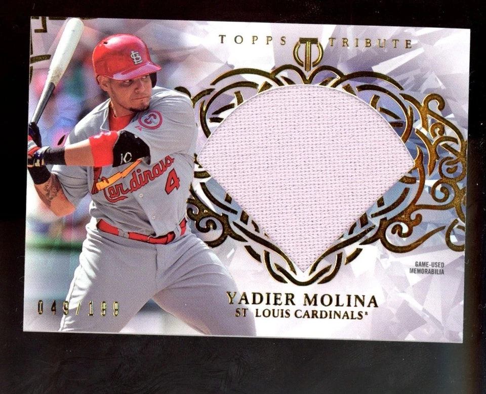 2015 Topps Tribute Diamond Cuts Relics /199 Yadier Molina #DC-YM Cardinals - Image 1 of 2