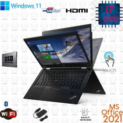 Portátil Lenovo thinkpad x1 yoga primera generación 512 GB SSD i7-6600U 8 GB Win 11 Office 21 Foto 1 de 4