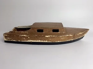 Vintage Wood Model Kit Motorized Speed Boat Hull for Completion/Resto/Display - Picture 1 of 14