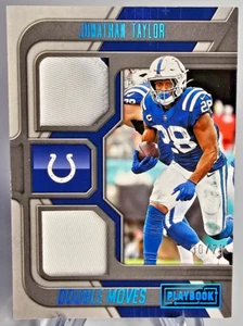 2022 Panini Playbook-Jonathan Taylor-Double Moves Relics-Platinum /75 #DM-6 - Picture 1 of 10