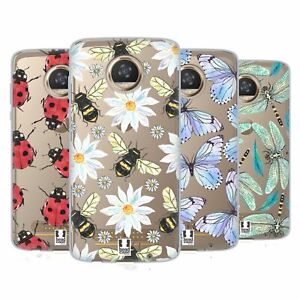 HEAD CASE DESIGNS WATERCOLOUR INSECTS GEL CASE & WALLPAPER FOR MOTOROLA PHONES