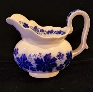 Vintage GEFLE SWEDEN VINRANKA ARTHUR PERCY FLOW BLUE PITCHER GRAPE VINES LEAVES - Picture 1 of 11