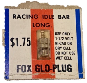 HTF VTG Fox GLO Plug Racing Idle Bar LONG For 1-1/2 Volt Ni-Cad Or Dry Cell Only - Picture 1 of 8