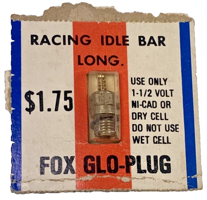 HTF VTG Fox GLO Plug Racing Idle Bar LONG For 1-1/2 Volt Ni-Cad Or Dry Cell Only - Image 1 of 4