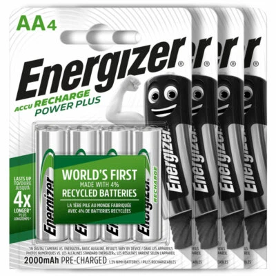 16 x Energizer AA Power Plus 2000 mAh Rechargeable batteries 1.2V NiMh Accu HR6 - Image 1 of 4