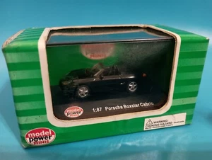 MODELL POWER DIE CAST HO 1:87 SCHWARZ CABRIO PORSCHE BOXTER CABRIO - Bild 1 von 1