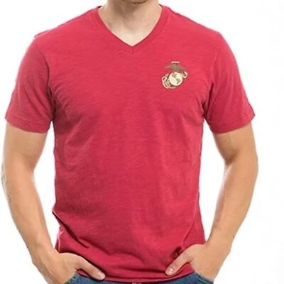 Rapid Dominance Marines Military V-Neck Tee Red XXL - Image 1 of 4