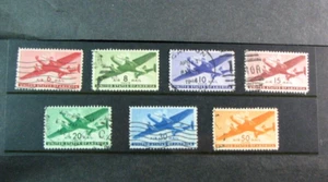 US Stamp Scott# C25-C31 Twin-Motored Transport Plane 1941-44 Used JH2 (2) - Picture 1 of 1