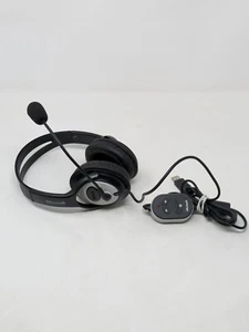 Microsoft LifeChat LX-3000 Headset Model 1084  - Lightly Used Black and White - Picture 1 of 6