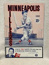 VINTAGE 1960 Minneapolis Millers vs. St. Paul Saints Program, Carl Yastrzemski!