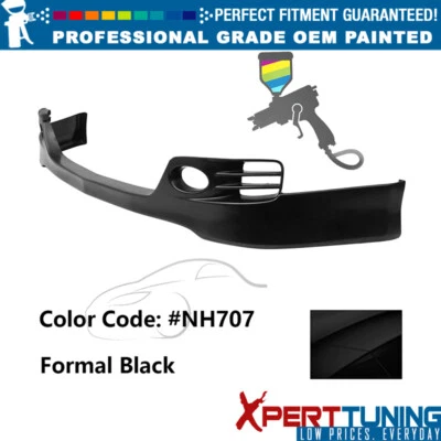 Fits 06-08 Acura TSX EURO-R Style Painted #NH707 Front Lip Lower Chin Spoiler PU Foto 1 de 4
