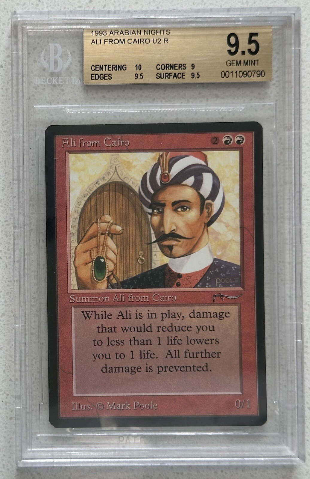 MTG Arabian Nights - Ali From Cairo - BGS 9.5 Gem Mint