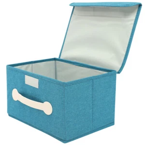 Aufbewahrungsbox Aus Stoff Aufbewahrungsbehälter Mit Deckel Kleiderorganisator - Bild 1 von 12