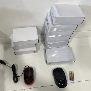 Monoprice Wireless Ergonomic Mouse Lot Or 10 7 Wireless 3 Corded - Picture 1 of 6