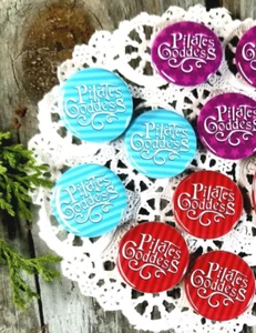 9 Pilates Goddess 1  1/4" Pins Pinback Buttons Exercise Gift New USA  DecoGreet - Picture 1 of 4