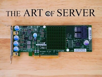 Supermicro AOC-S3008L-L8E 12 Гбит/с SAS-3 HBA P16 IT-режим ZFS TrueNAS unRAID LP - Изображение 1 из 4