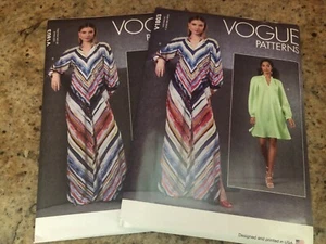 ๐ผ VOGUE #V1803-LADIES TWO LENGTH LOOSE BIAS CUT DRESS PATTERN XS-MED / L-XXL FF - Picture 1 of 2
