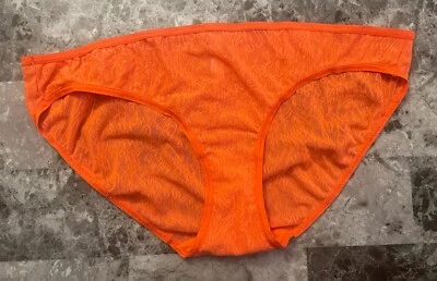 BRAGAS DE BIKINI NUEVAS SIN ETIQUETAS VICTORIA'S SECRET ROSA L NARANJA MALLA GRAFFITI VINTAGE RARAS Foto 1 de 4