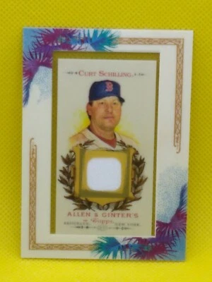 Curt Schilling 2007 Topps Allen & Ginter GAME-WORN JERSEY AGR-CMS Boston Red Sox - Image 1 of 2