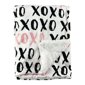 Baby Fleece Blanket Newborn Toddler| 75x100cm | Pram, Cot, Moses | Hugs & Kisses - Picture 1 of 7
