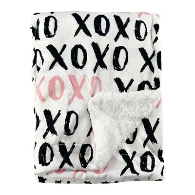 Baby Fleece Blanket Newborn Toddler| 75x100cm | Pram, Cot, Moses | Hugs & Kisses - Image 1 of 4