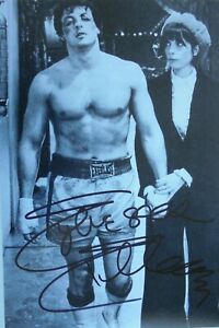 Sylvester Stallone orig. Autogramm " ROCKY " Motiv  Großfoto 20x30 