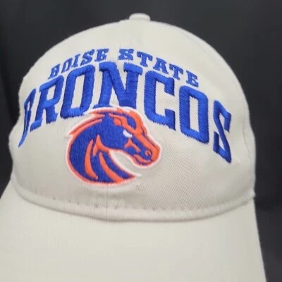 Boise State Broncos Hat Cap White Blue New Era 9Twenty Strapback Adjustable - Image 1 of 4