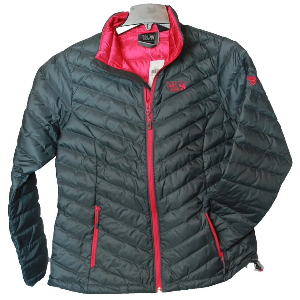 Nueva Chaqueta Mountain Hardwear Micratio Plumón Hinchado Para Mujer Negra/Grafito/Azul Foto 1 de 1