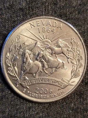 2006-P Nevada State Quarter | Mint Error | "Pooping Horse"  - Image 1 of 4