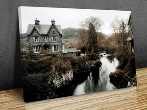 Betws-y-Coed, Wales, United Kingdom, mounted canvas print ready to hang - Picture 1 of 10