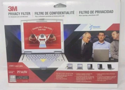 3M PF14.0W9 Black Privacy Filter for 14" Notebooks - Image 1 of 4