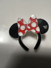 HKDL Hong Kong Disney Mickey Minnie Mouse Ears Red Black Polka Dot Headband Pin