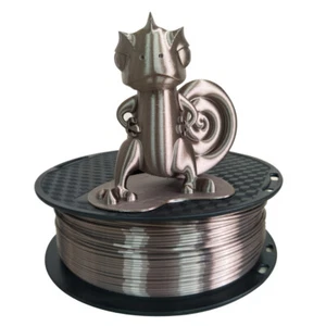 Silk Pla Filament Deep Rose Gold 1.75mm 1KG Spool for 3D Printer and Pens - Picture 1 of 5
