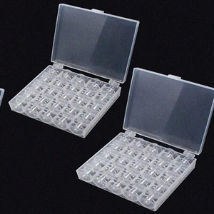 SewMaster Bobbin Buddy: 2-Pack Plastic Organizer with 50 Slots for Sewing Machin - Picture 1 of 7