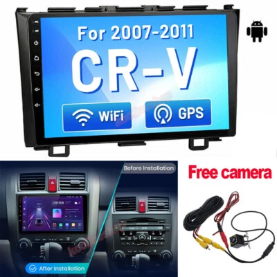 Android Auto Radio GPS for Honda CRV CR-V 3 2007-2011 Carplay 2din autoradio BT - Image 1 of 4