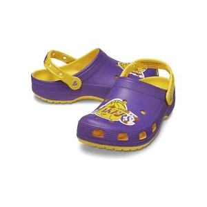 NBA Los Angeles Lakers Classic Clog Crocs Comfort Sunflower M7W9 NEW - Picture 1 of 7